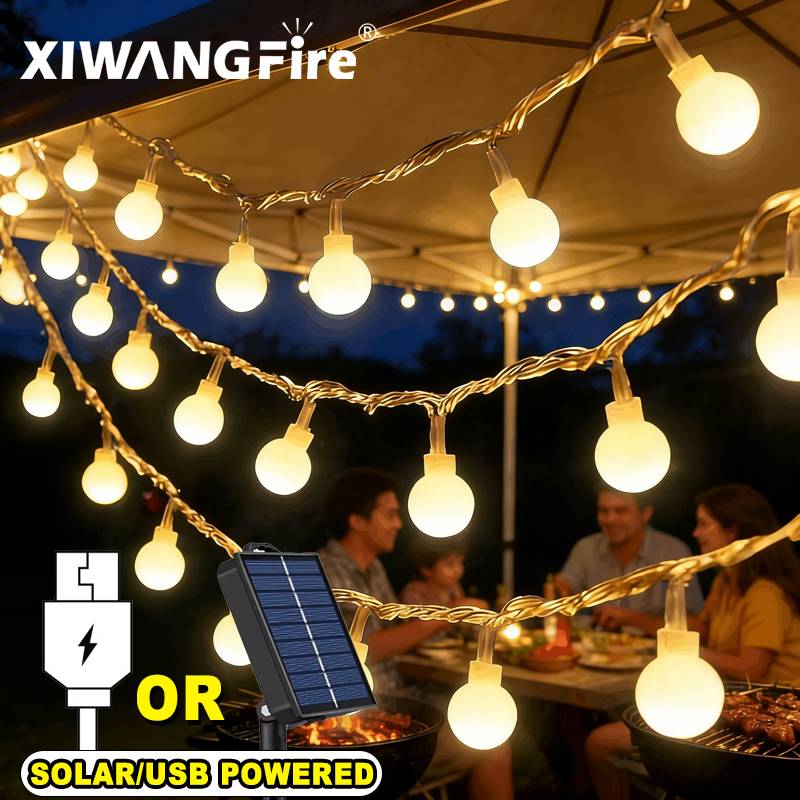 Led Fairy String Lights - 3-10M Güneş Enerjili/USB/Pil ile Çalışan Işık