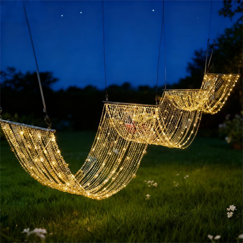 Led Fairy String Lights - 4 adet Açık Su Geçirmez Kristal