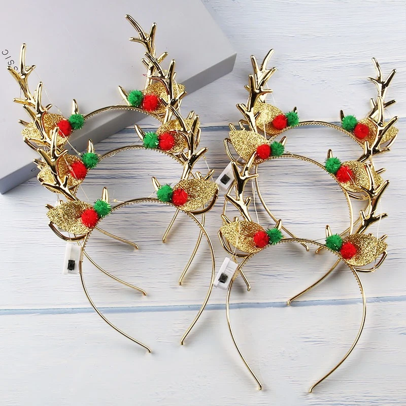 20 adet Işıklı Noel Taçları, L - Reindeer Antlers Headband incelemesi ve fiyatı