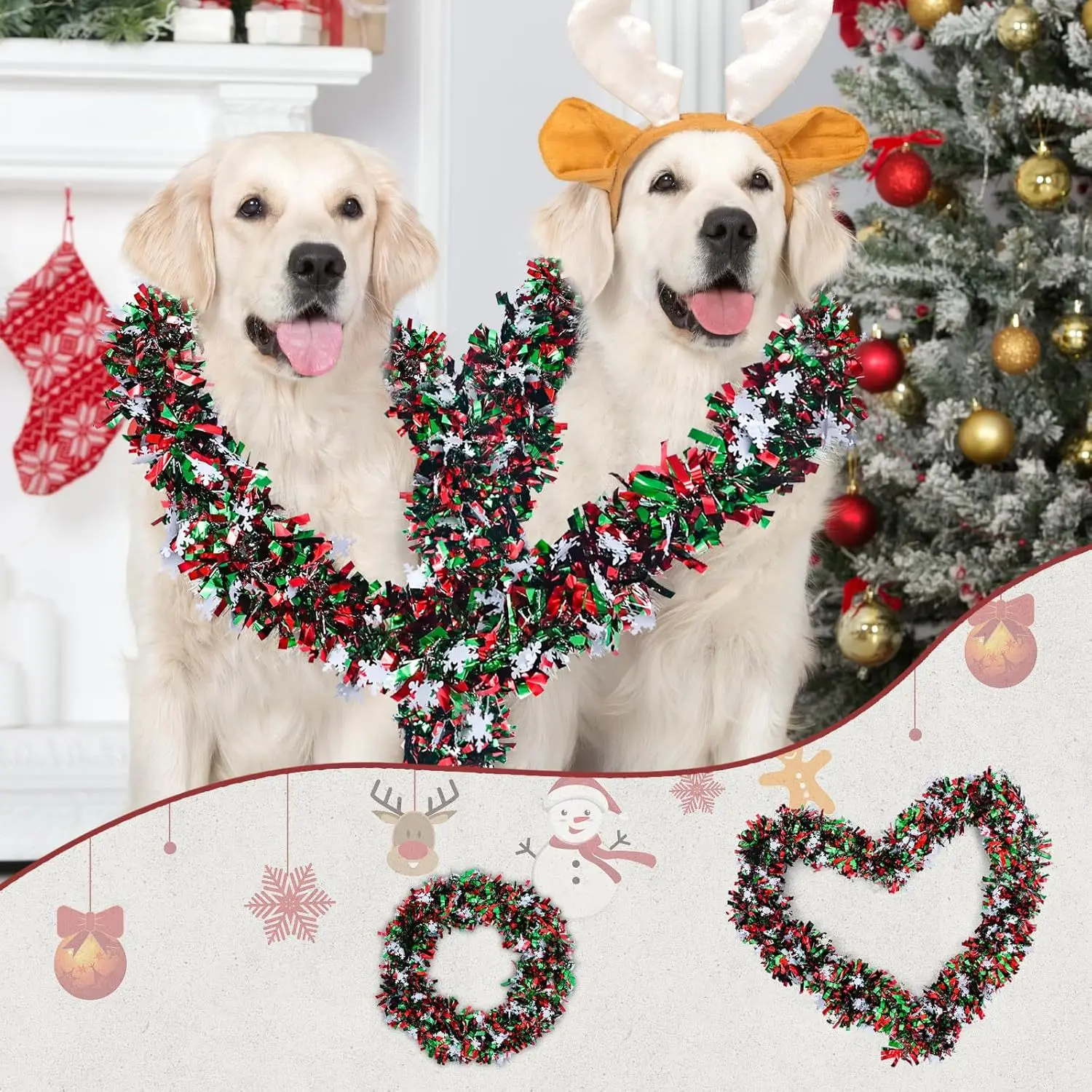 2M Noel Kar Tanesi Simli Çelen - Tinsel Garland Decoration incelemesi ve fiyatı