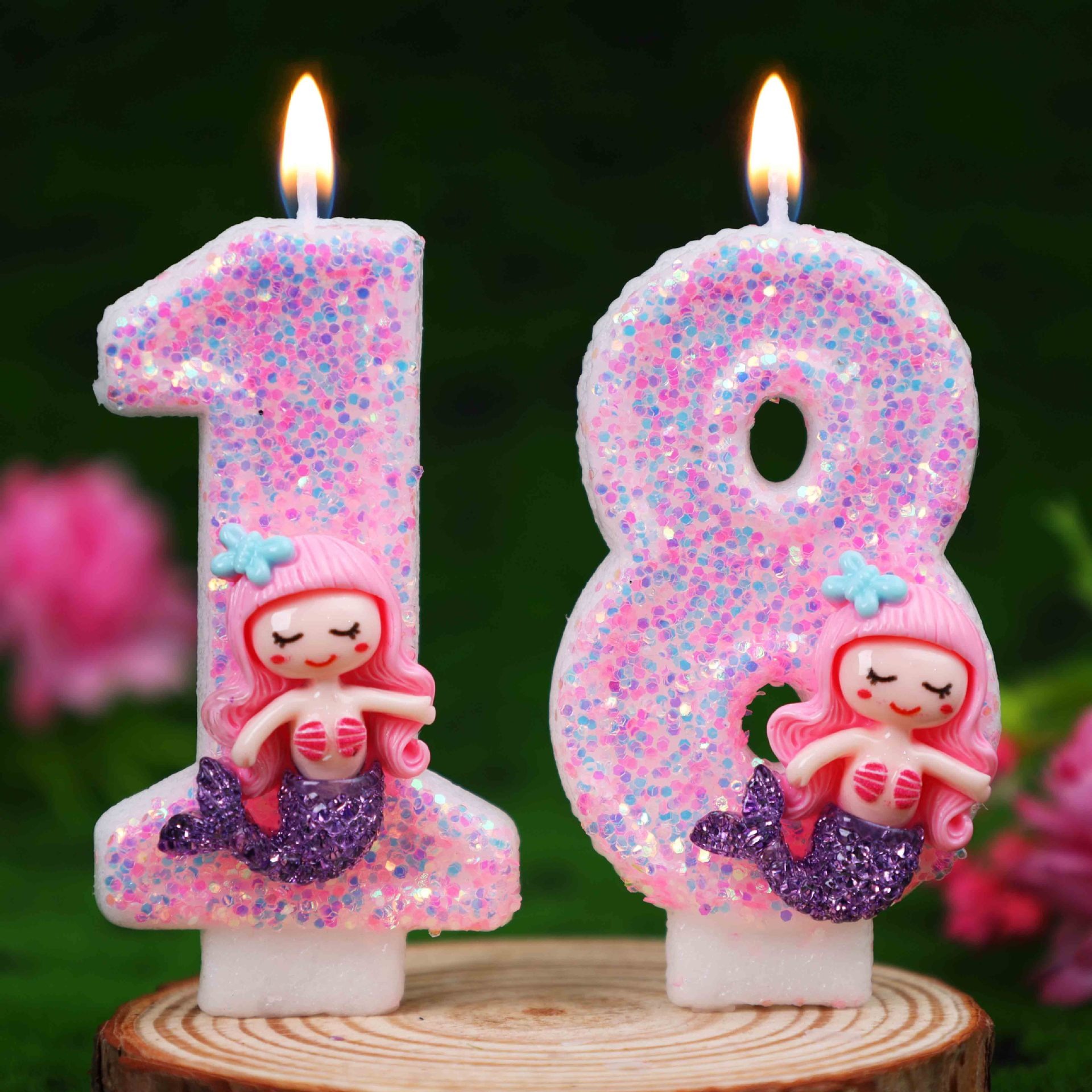 Yaratıcı Pembe Deniz Kızı 0-9  - Holiday Candle Set incelemesi ve fiyatı