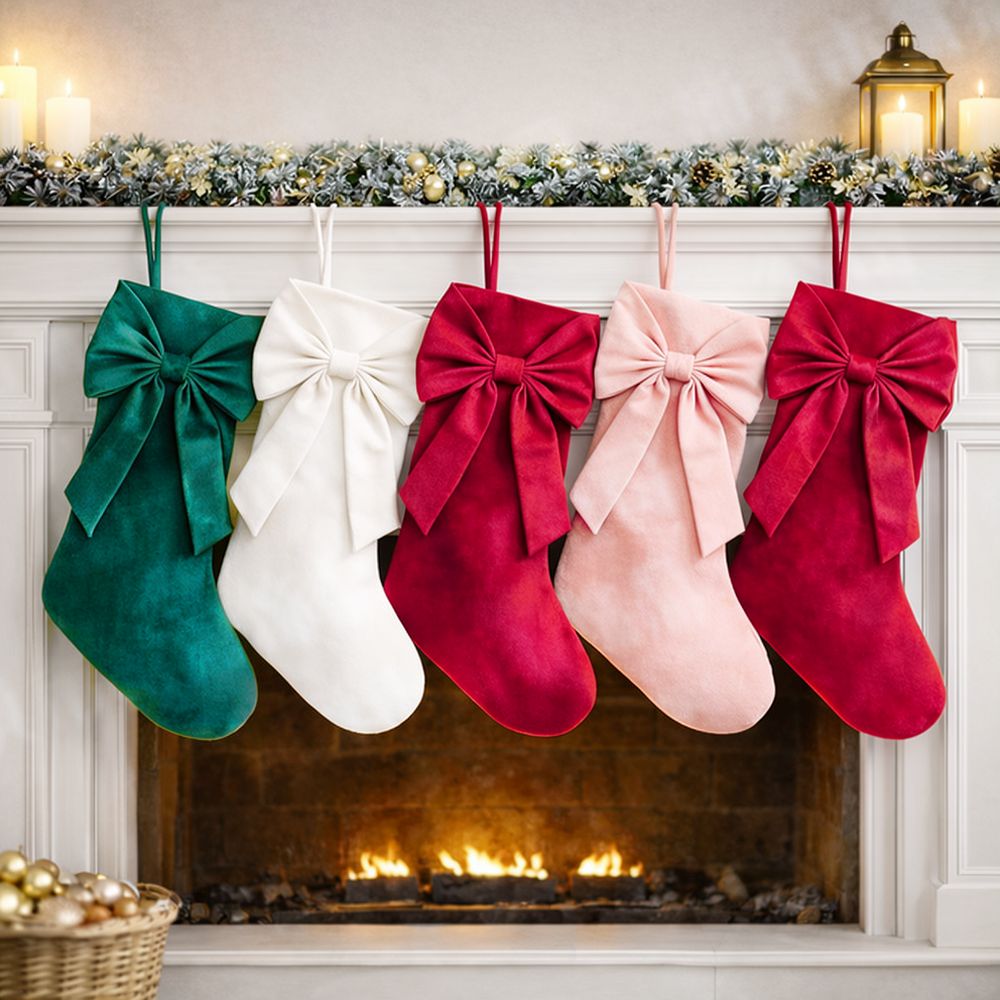 18 İnçlik Noel Temalı Kadife Ç - Christmas Stocking Hanging incelemesi ve fiyatı
