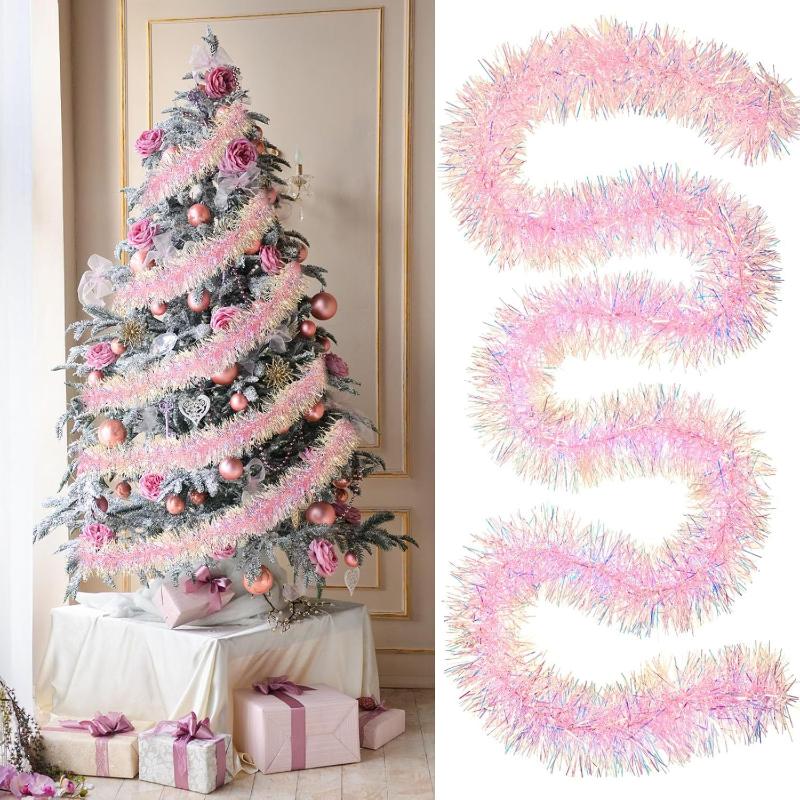 2M Pembe Simli Çelenk, Parlak  - Tinsel Garland Decoration incelemesi ve fiyatı