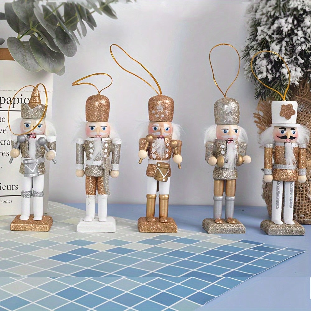 5 adet Şampanya Altın Rengi Si - Nutcracker Figurine incelemesi ve fiyatı